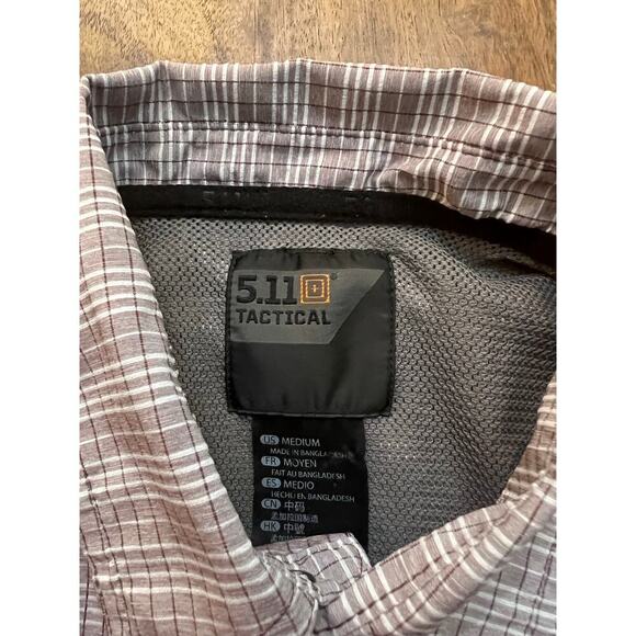 5.11 Tactical Men's Purple Snap Button Concealed Carry Camp Shirt Size Medium - Picture 2 of 6